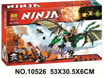 Конструктор Bela Ninja 10526 «Зеленый дракон» 603 деталей. Аналог Lego Ninjago 70593