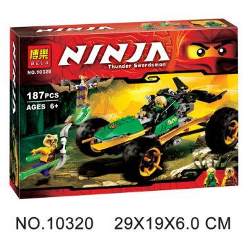 Конструктор Bela Ninja 10320 «Тропический Багги Зеленого Ниндзя» 187 деталей