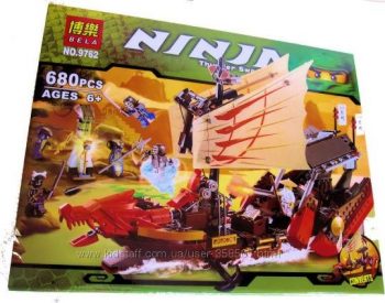 Конструктор Bela Ninja 9762 Летучий корабль 680 деталей