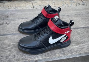 Чоловічі шкіряні зимові кросівки Nike Код: Б01-06/5