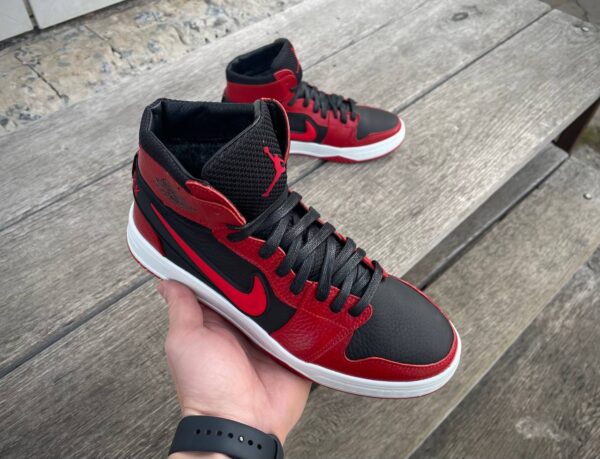 Чоловічі шкіряні зимові кросівки Nike Код: К7 ч/кр.фл - Зображення 3