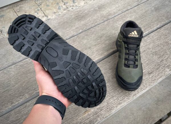 Чоловічі шкіряні зимові кросівки Adidas Код: А-1 хаки/зима - Зображення 5