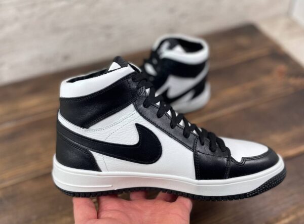 Мужские кожаные зимние кроссовки Nike Код: 23 чер/бел - Зображення 6