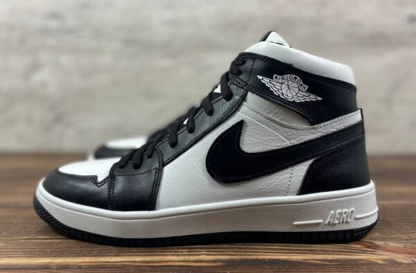 Мужские кожаные зимние кроссовки Nike Код: 23 чер/бел - Зображення 9