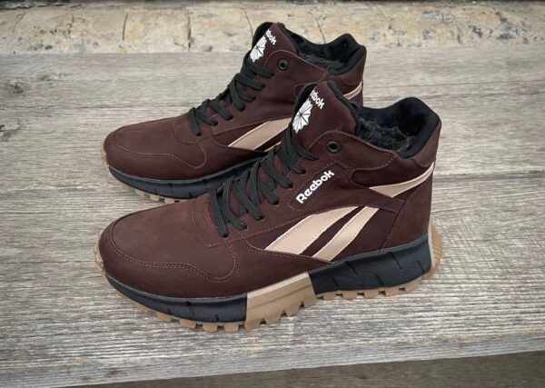 Чоловічі шкіряні зимові черевики Reebok Код: R16 кор/бот