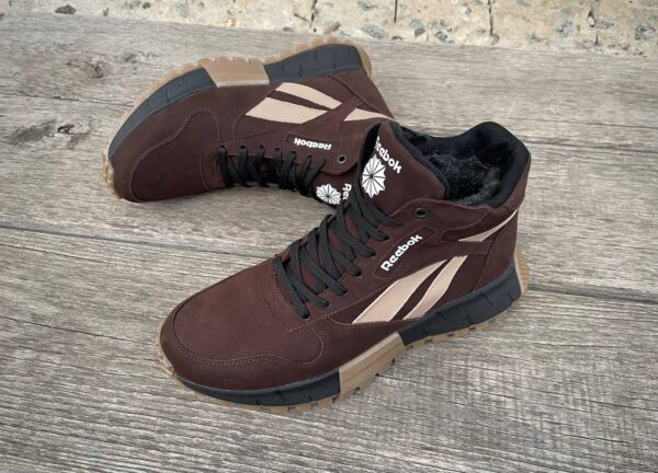 Чоловічі шкіряні зимові черевики Reebok Код: R16 кор/бот - Зображення 3