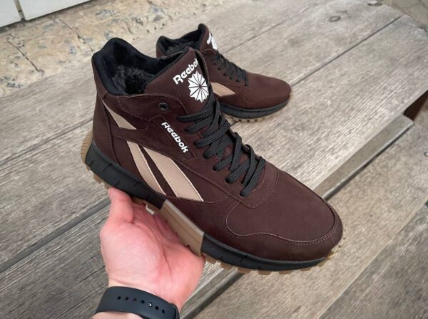 Чоловічі шкіряні зимові черевики Reebok Код: R16 кор/бот - Зображення 9