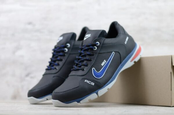 Мужские кожаные кроссовки Nike Код: N7 - Зображення 3