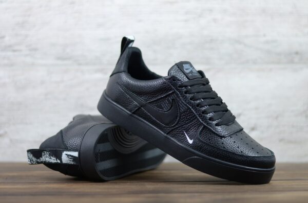 Мужские кожаные кеды Nike Код: 01-15/4 чер - Зображення 2
