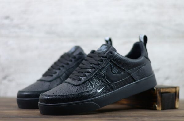 Мужские кожаные кеды Nike Код: 01-15/4 чер - Зображення 3