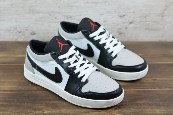 Мужские кожаные кеды Nike Код: 01-17/31 чер/сер - Зображення 8