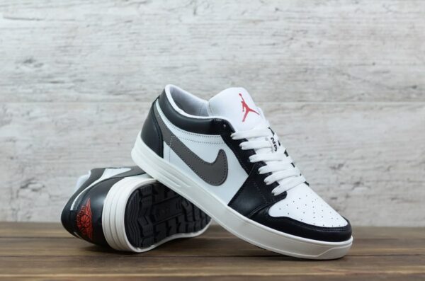 Мужские кожаные кеды Nike Код: 01-17/15 чер/бел - Зображення 2