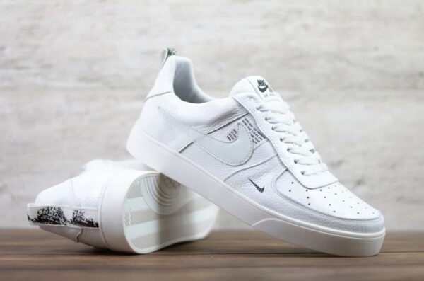 Мужские кожаные кеды Nike Код: 01-15/2 бел - Зображення 2