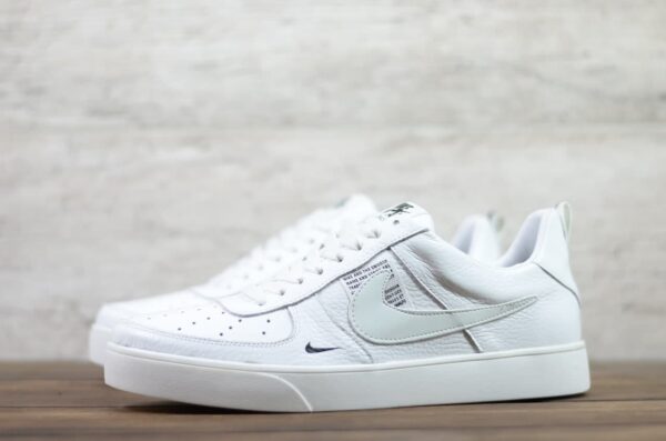 Мужские кожаные кеды Nike Код: 01-15/2 бел - Зображення 7