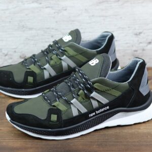 Мужские кожаные кроссовки New Balance Код: NZ хаки