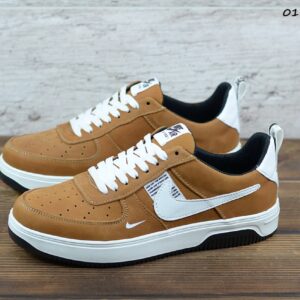 Мужские кожаные кеды Nike (Топ качество) Код: 01-15/43 кор