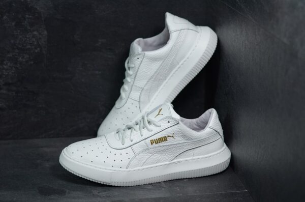 Мужские кожаные кеды Puma Код: РК бел - Зображення 5