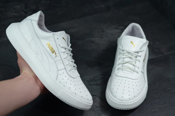 Мужские кожаные кеды Puma Код: РК бел - Зображення 6