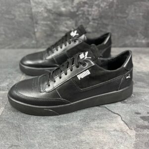 Мужские кожаные кеды Puma Код: 16/1 ч.т.