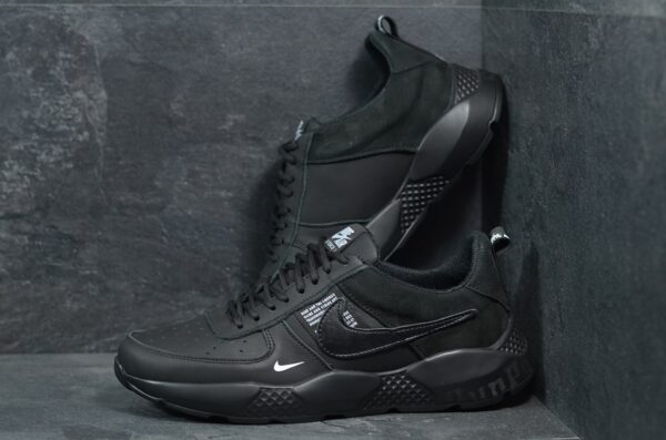 Мужские кожаные кроссовки Nike Код: 01-15/34 мат - Зображення 3