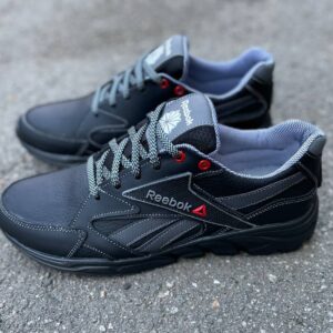 Чоловічі шкіряні кросівки Reebok Код: 214 чер/сер