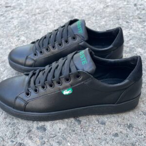 Чоловічі шкіряні кеди Lacoste Код: L6/4 чер