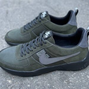 Чоловічі шкіряні кросівки Nike Код: 01-15/17 S хаки