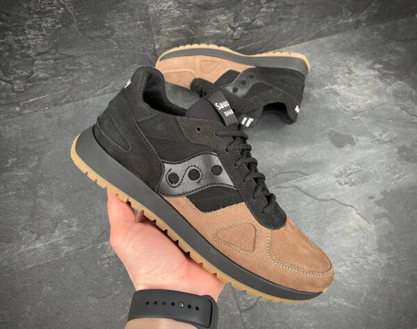 Чоловічі шкіряні кросівки Saucony Код: 01-71/8 чер/кор - Зображення 6