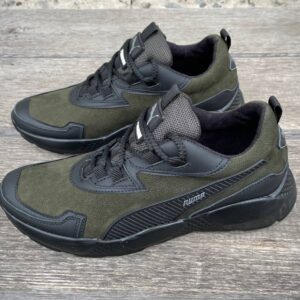 Чоловічі шкіряні кросівки Puma Код: РК-1 зел