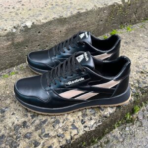 Чоловічі шкіряні кросівки Reebok Код: R16 чер/беж
