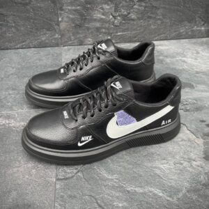 Чоловічі шкіряні кеди Nike Код: А129 чер