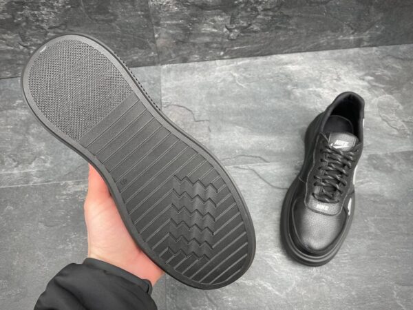 Чоловічі шкіряні кеди Nike Код: А129 чер - Зображення 8