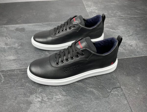 Чоловічі шкіряні кеди Reebok Код: R37 чер