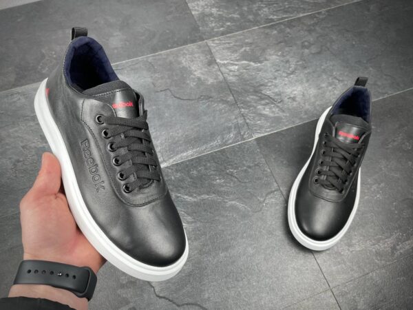 Чоловічі шкіряні кеди Reebok Код: R37 чер - Зображення 8