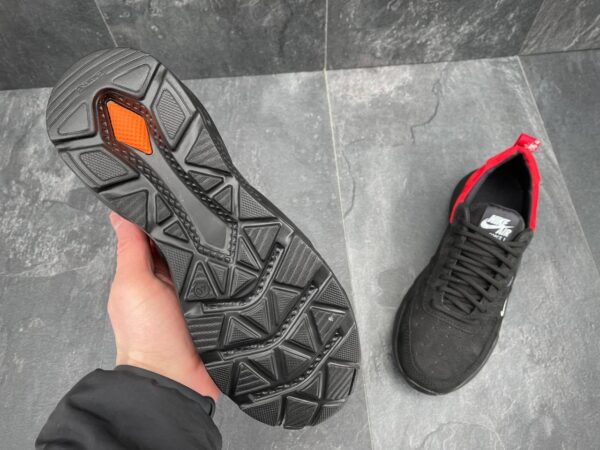 Чоловічі шкіряні кросівки Nike Код: М115 чор/чер - Зображення 5