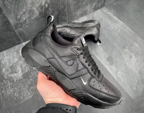 Чоловічі шкіряні кросівки Nike Код: М111 чор - Зображення 7