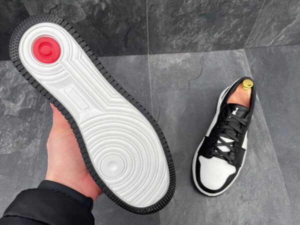 Чоловічі шкіряні кеди Nike Jordan Код: N193 чор/біл - Зображення 5