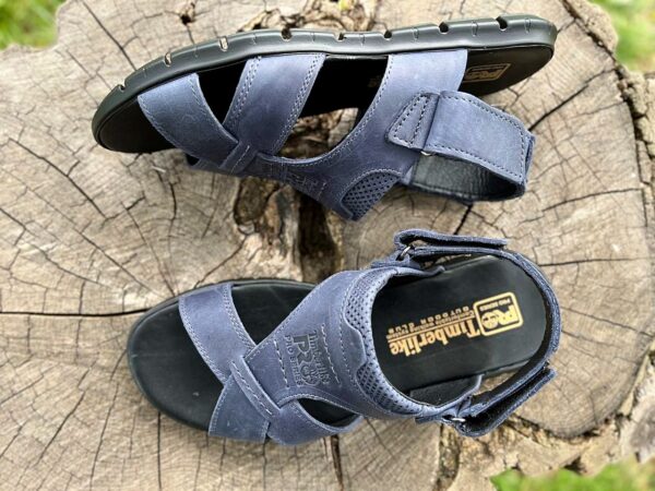 Чоловічі шкіряні сандалі Timberlike Код: Т4/2 син - Зображення 4