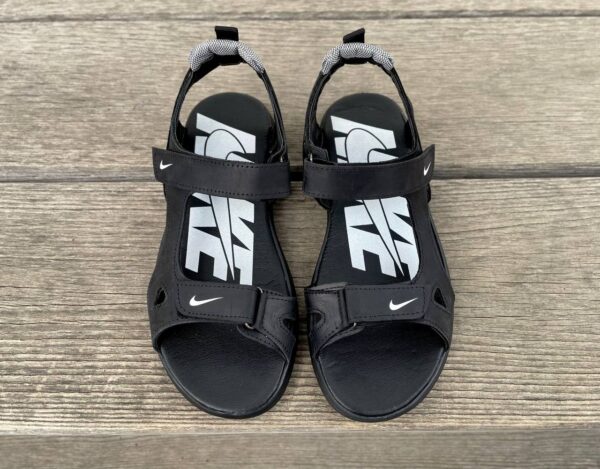 Чоловічі шкіряні сандалі Nike Код: N40 ч/б - Зображення 3