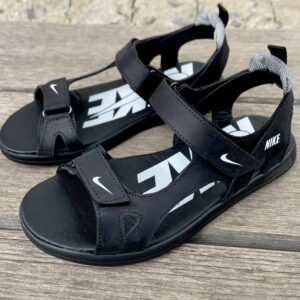 Чоловічі шкіряні сандалі Nike Код: N40 ч/б