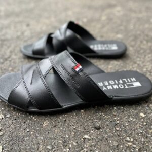 Чоловічі шкіряні шльопанці Tommy Hilfiger Код: Л9