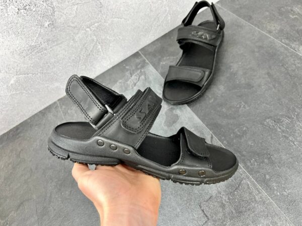 Чоловічі шкіряні сандалі Код: 2172 чорний - Зображення 6