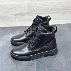 Чоловічі шкіряні черевики Nivas  Код: 2317 чорний