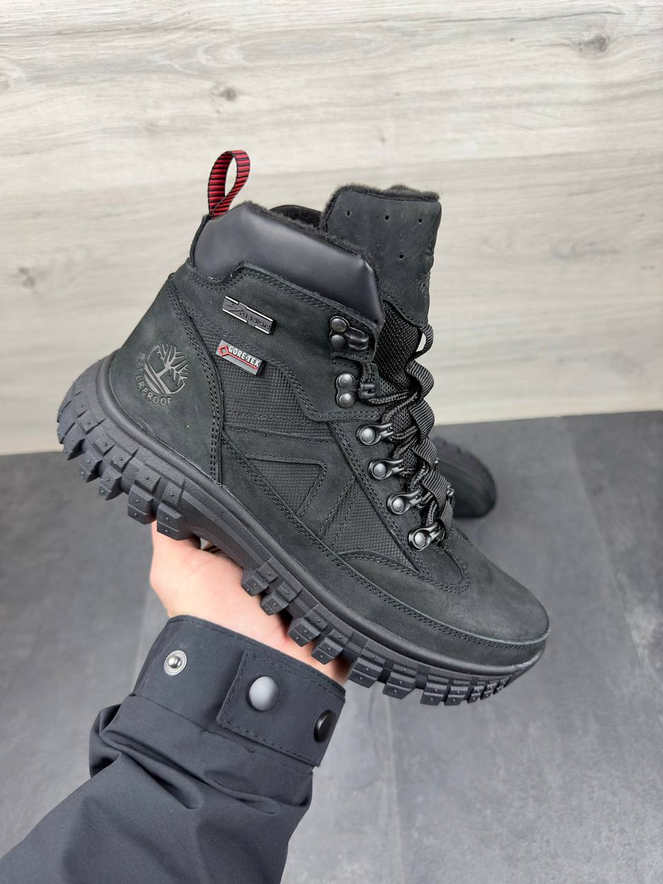 Чоловічі зимові шкіряні черевики  Код: Nivas 2421 - Зображення 5