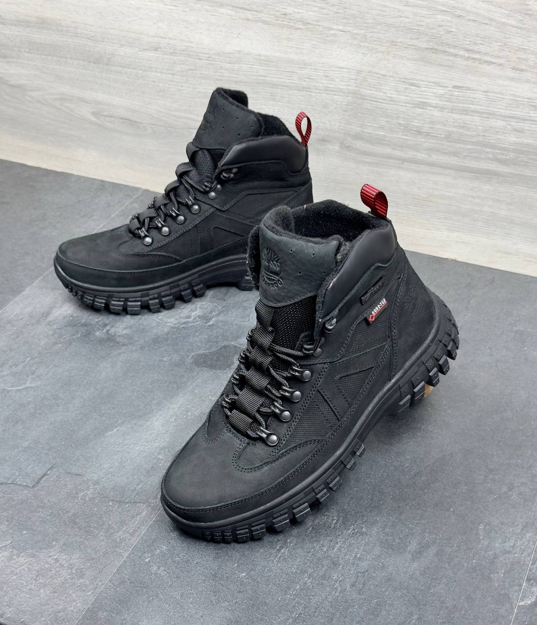 Чоловічі зимові шкіряні черевики  Код: Nivas 2421 - Зображення 4