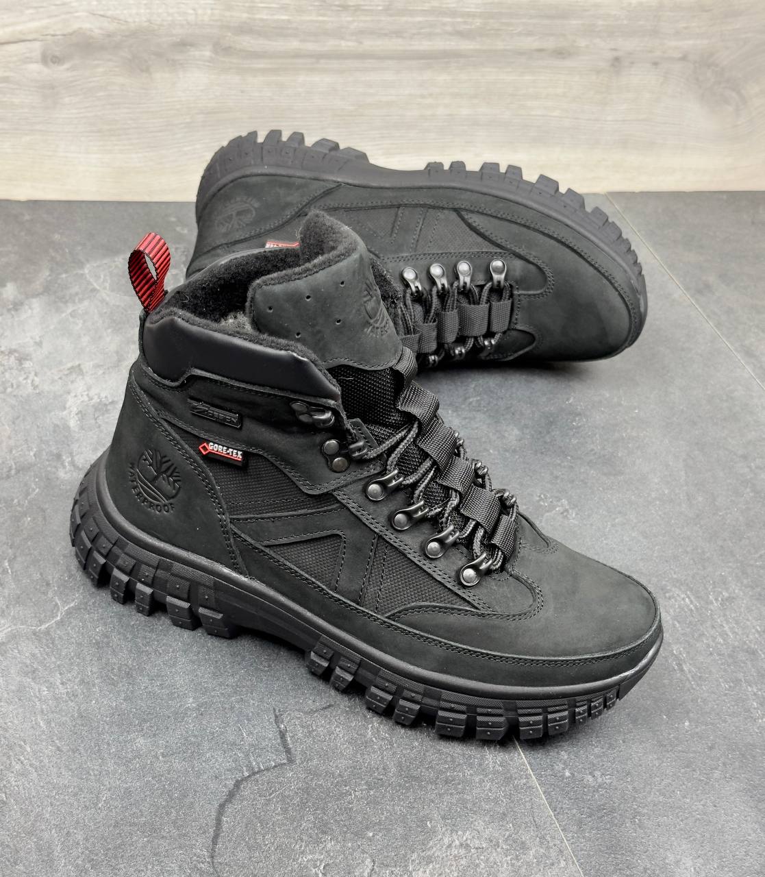 Чоловічі зимові шкіряні черевики  Код: Nivas 2421 - Зображення 2