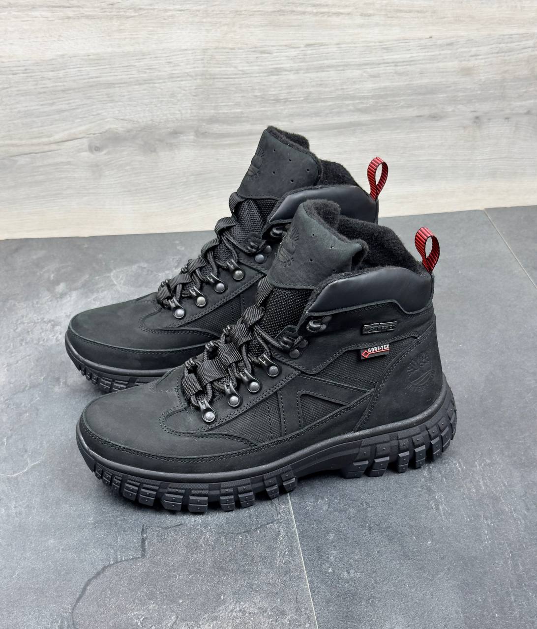 Чоловічі зимові шкіряні черевики  Код: Nivas 2421