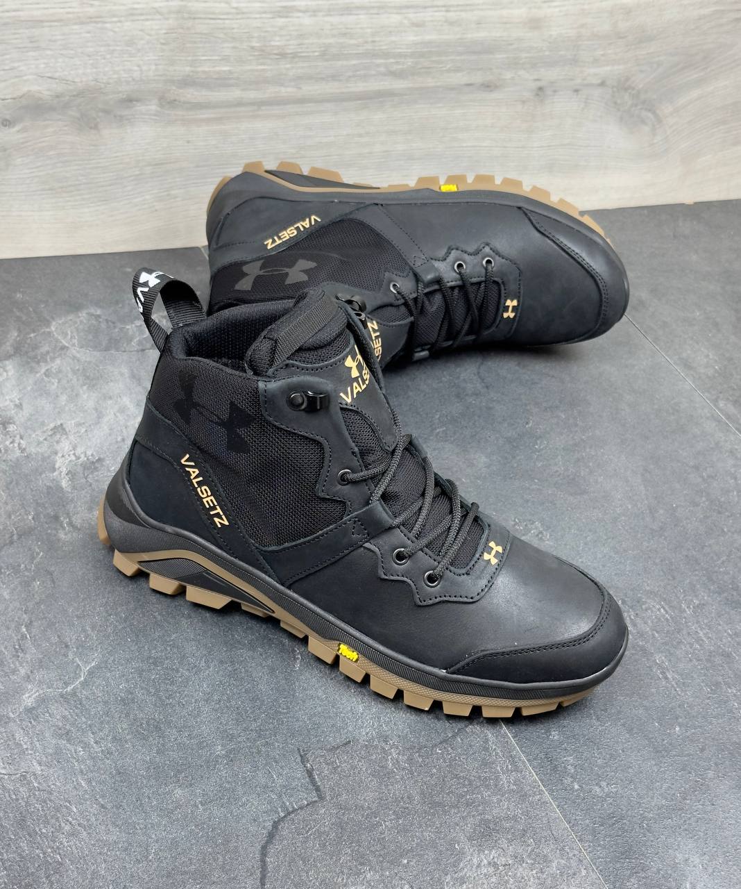 Чоловічі шкіряні зимові кросівки  Код: Б02-23/2 чорний - Зображення 5