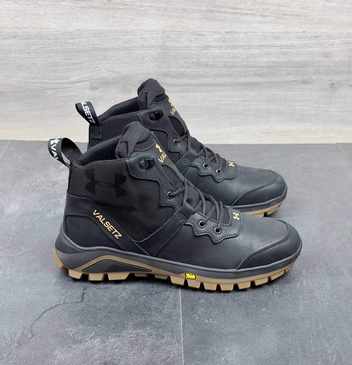 Чоловічі шкіряні зимові кросівки  Код: Б02-23/2 чорний - Зображення 6