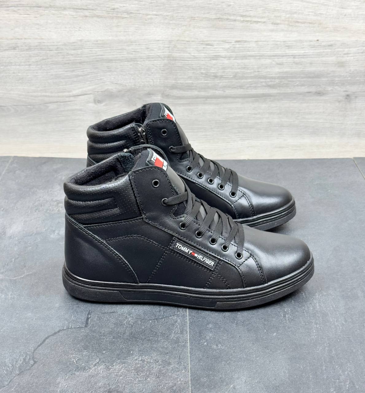 Чоловічі шкіряні зимові черевики  Код: ТН бот/зима - Зображення 5